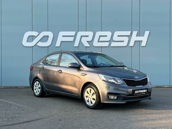 2016 Kia Rio III Рестайлинг, серый, 1105000 рублей