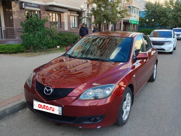 2008 Mazda 3 I (BK) Рестайлинг, пурпурный, 620000 рублей - вид 1