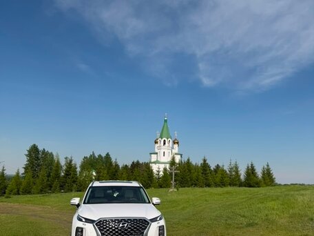 2021 Hyundai Palisade I, белый, 3700000 рублей, вид 4