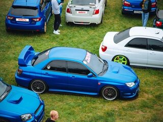 2006 Subaru Impreza WRX II Рестайлинг 2, синий, 1700000 рублей, вид 3