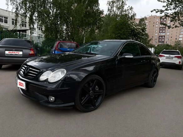 2003 Mercedes-Benz CLK-Класс 240 II (W209), чёрный, 750000 рублей