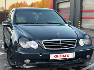 2001 Mercedes-Benz C-Класс 180 II (W203), синий, 490000 рублей, вид 2
