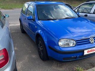 1998 Volkswagen Golf IV, синий, 295000 рублей, вид 2