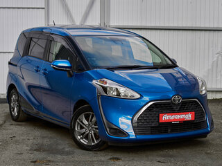 2019 Toyota Sienta II Рестайлинг, синий, 1380000 рублей, вид 3