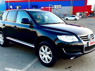 2007 Volkswagen Touareg I Рестайлинг, чёрный, 850000 рублей, вид 4