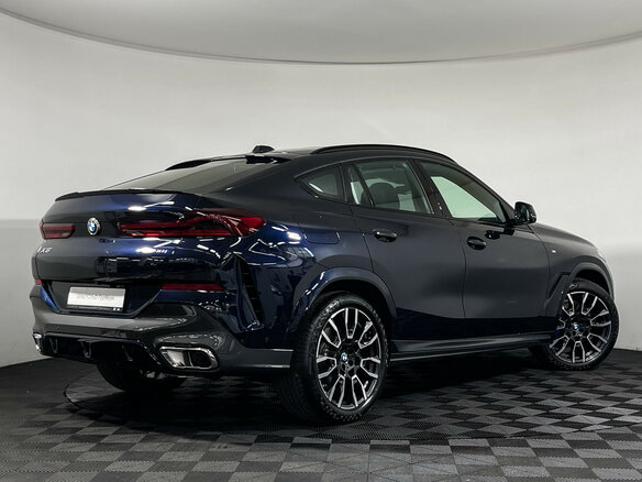 2025 BMW X6 40i III (G06) Рестайлинг, синий - вид 4