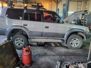 1996 Toyota Land Cruiser Prado 90 Series, серый, 1800000 рублей, вид 1