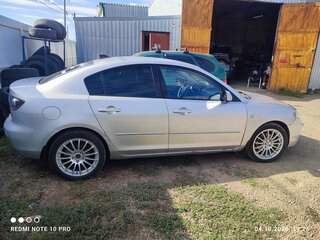 2007 Mazda 3 I (BK) Рестайлинг, серебристый, 450000 рублей, вид 2