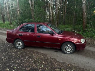 2004 Hyundai Accent ТагАЗ II, красный, 170000 рублей, вид 4