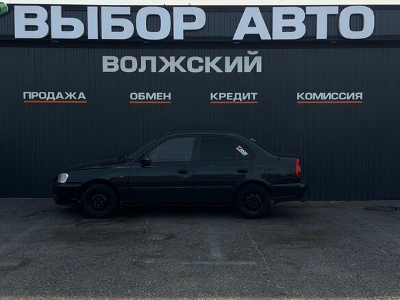 2008 Hyundai Accent ТагАЗ II, чёрный - вид 3
