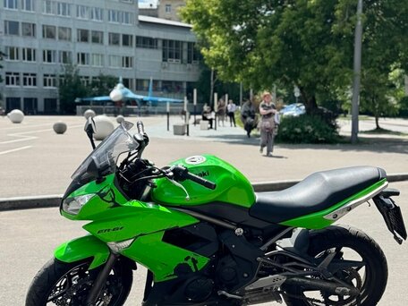 2011 Kawasaki ER-6F (Ninja 650R), зелёный, 415000 рублей, вид 3