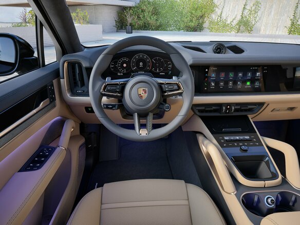 2026 Porsche Cayenne III Рестайлинг, синий - вид 11