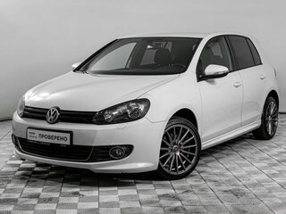 2012 Volkswagen Golf VI, белый, 737000 рублей, вид 1