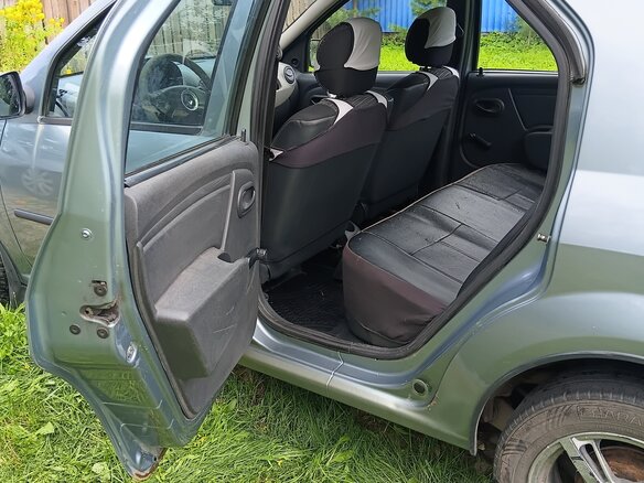 2012 Renault Logan I Рестайлинг, синий, 365000 рублей - вид 13