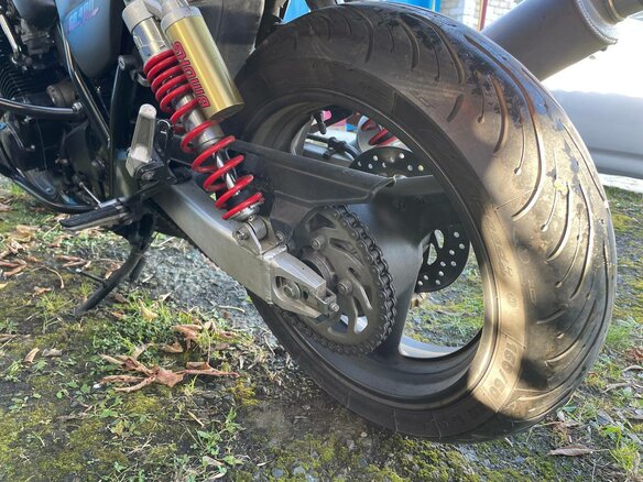 2001 Honda CB 400 Super Four, синий, 400000 рублей - вид 10