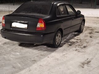 2008 Hyundai Accent ТагАЗ II, чёрный, 335000 рублей, вид 2