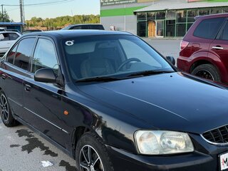 2008 Hyundai Accent ТагАЗ II, чёрный, 349000 рублей, вид 3