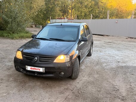 2008 Renault Logan I, серый, 190000 рублей, вид 2