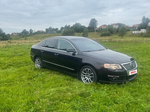 2008 Volkswagen Passat B6, чёрный - вид 3