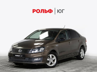 2017 Volkswagen Polo V Рестайлинг, коричневый, 888000 рублей, вид 1