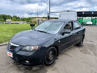 2008 Mazda 3 I (BK) Рестайлинг, чёрный, 350000 рублей, вид 2