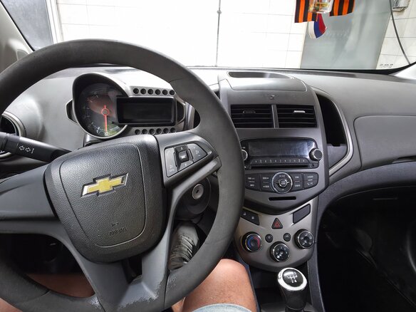 2012 Chevrolet Aveo II, голубой, 599999 рублей - вид 9