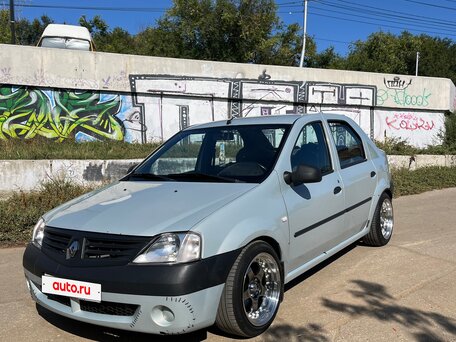 2009 Renault Logan I, серый, 400000 рублей, вид 1