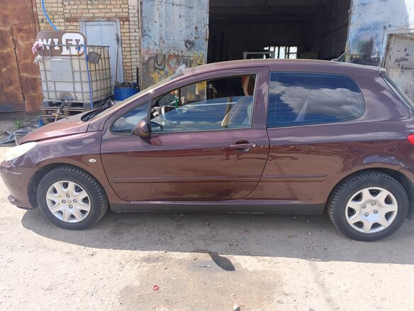 2006 Peugeot 307 I Рестайлинг, фиолетовый, 310000 рублей - вид 4