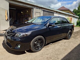 2012 Toyota Corolla X (E140, E150) Рестайлинг, чёрный, 1300000 рублей, вид 1