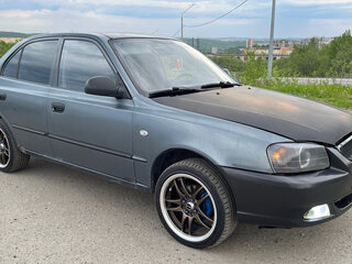2008 Hyundai Accent ТагАЗ II, серый, 130000 рублей, вид 3