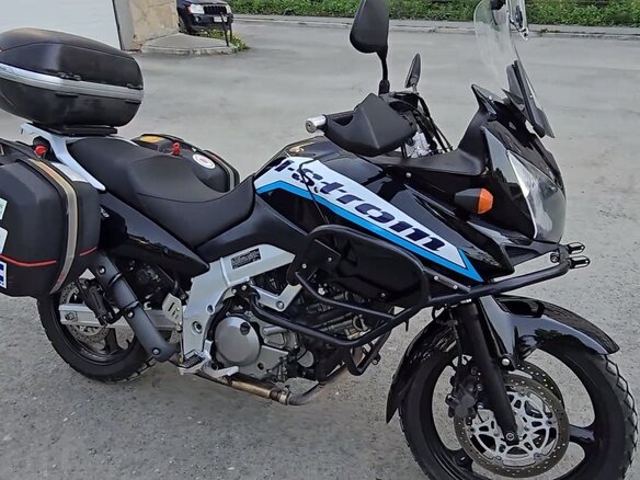 2004 Suzuki V-Strom DL 650, чёрный, 540000 рублей - вид 13