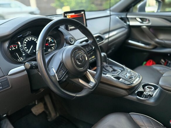 2021 Mazda CX-9 II Рестайлинг, чёрный, 4600000 рублей - вид 6