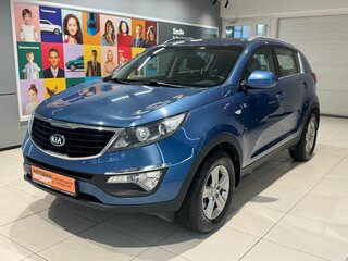 2014 Kia Sportage III Рестайлинг, синий, 1349000 рублей, вид 1