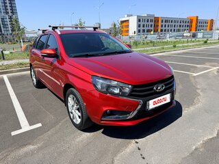 2021 Lada (ВАЗ) Vesta SW I, красный, 1050000 рублей, вид 4