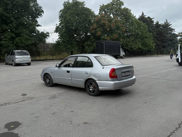 2007 Hyundai Accent ТагАЗ II, серебристый, 370000 рублей - вид 6