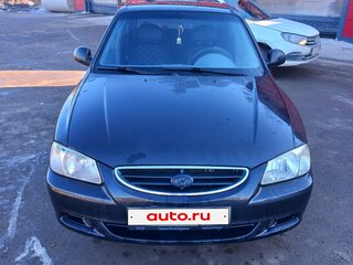 2007 Hyundai Accent ТагАЗ II, чёрный, 430000 рублей, вид 2