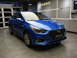 2019 Hyundai Solaris II, синий, 1437000 рублей, вид 3