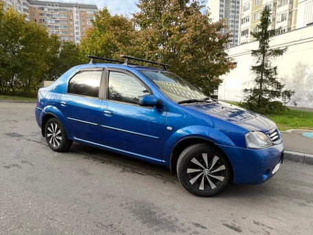 2008 Renault Logan I, синий, 470000 рублей, вид 1