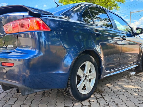 2008 Mitsubishi Lancer X, синий, 1000000 рублей - вид 6