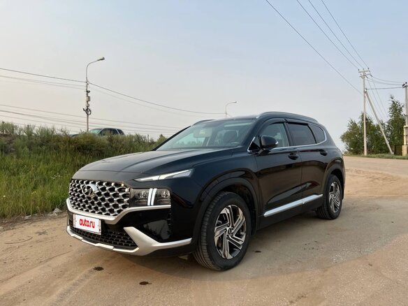 2021 Hyundai Santa Fe IV Рестайлинг, чёрный, 3600000 рублей