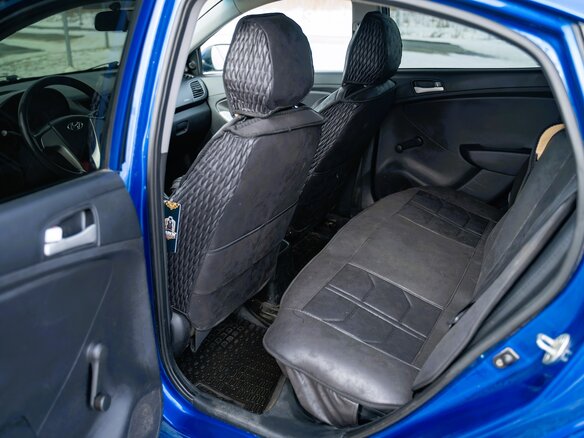 2011 Hyundai Solaris I, синий, 610000 рублей - вид 5