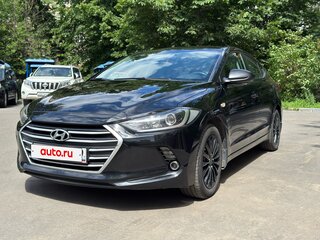2017 Hyundai Elantra VI (AD), чёрный, 1540000 рублей, вид 3
