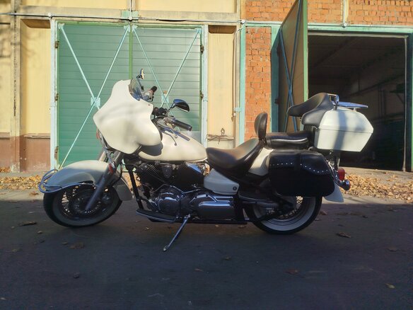 2001 Yamaha XVS1100, бежевый, 495000 рублей - вид 2