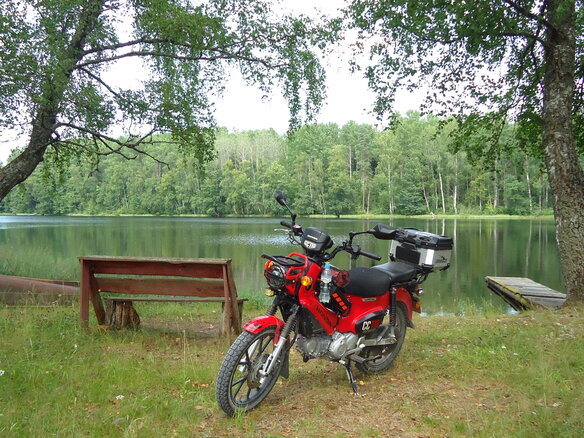 2023 Honda Cross Cub, красный, 290000 рублей - вид 11