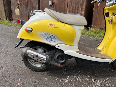 2001 Yamaha Vino 50, жёлтый, 100000 рублей, вид 3