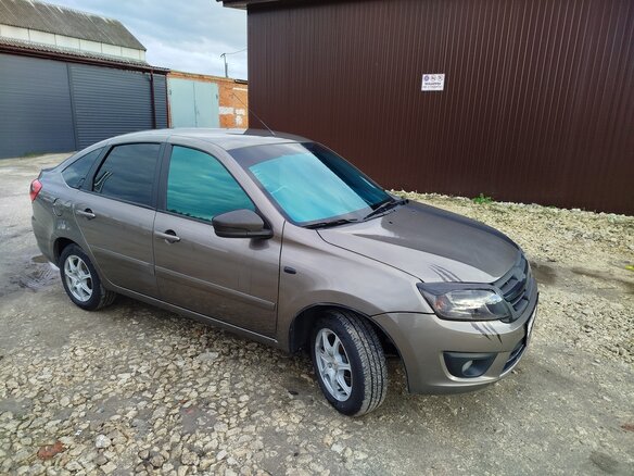 2016 Lada (ВАЗ) Granta I, коричневый, 420000 рублей - вид 6