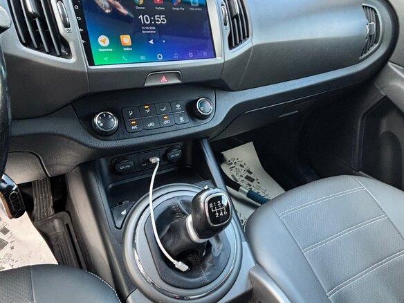 2014 Kia Sportage III Рестайлинг, синий, 1230000 рублей - вид 18