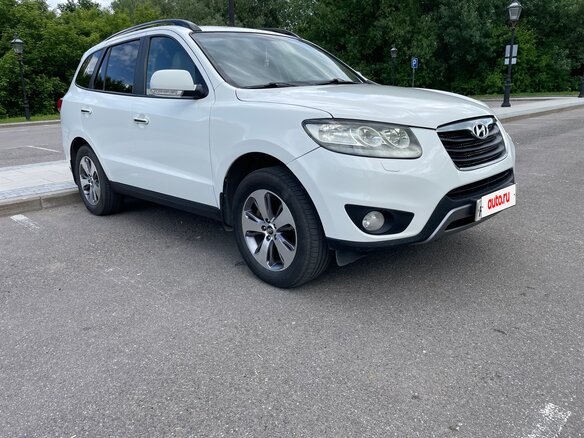 2011 Hyundai Santa Fe II Рестайлинг, белый, 1290000 рублей - вид 2