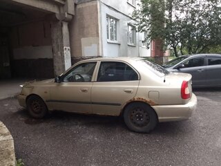 2006 Hyundai Accent ТагАЗ II, бежевый, 105000 рублей, вид 4
