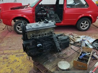 1986 Volkswagen Golf II, красный, 170000 рублей, вид 5